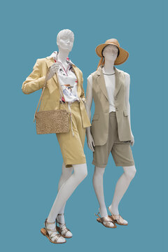 Two female mannequins