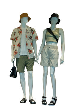 Two full length mannequins