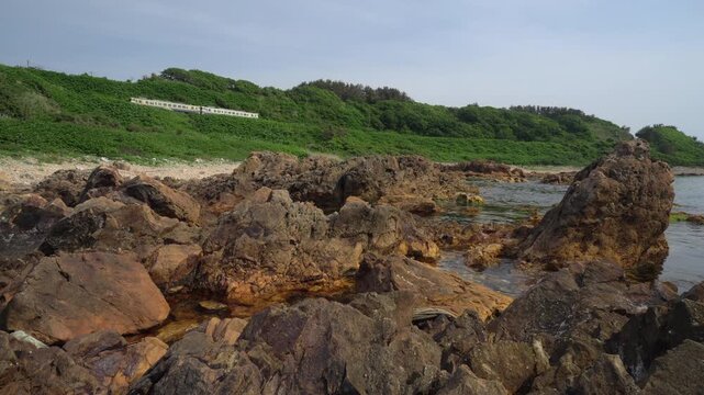 五能線と海岸線