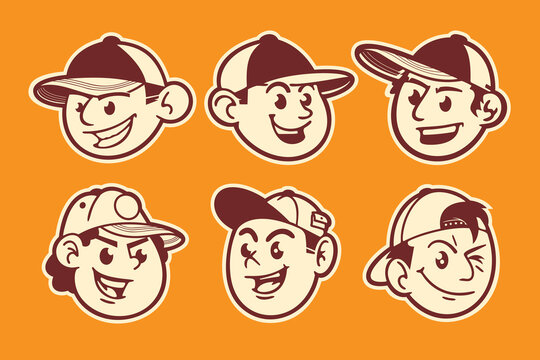 Boys Faces Mascot