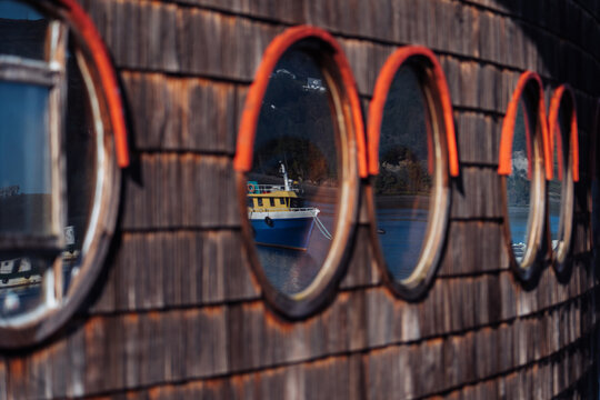 Boat Through Portholes