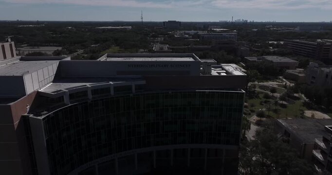 Aerial orbit of the College of Interdisciplinary Studies at the University of South Florida