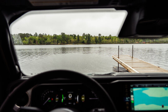 Lake View From Vehicle