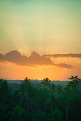 Naklejka premium sunset on a bali
