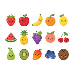 Fototapeta premium Mixed Food and Restaurant Color Line Icon Collection 