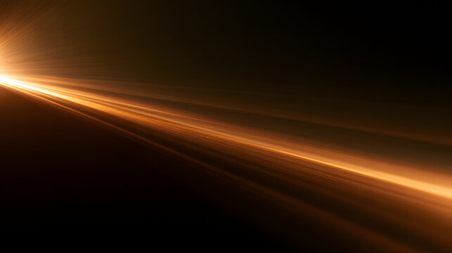 A mesmerizing beam of orange light cutting through a dark backdrop, creating a dynamic and ethereal atmosphere.