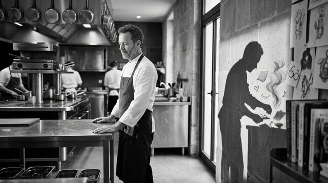 Chef in Professional Kitchen