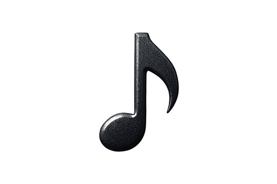 Simple black musical eighth note symbol