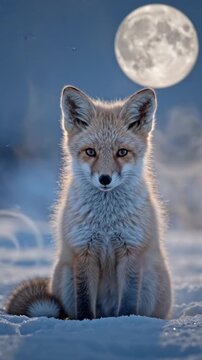 fox in snow