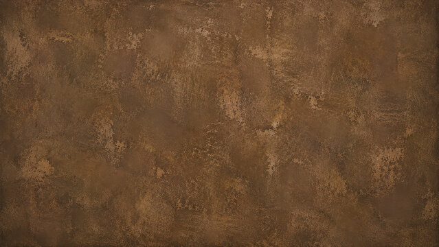 Dark umber mineral plaster texture rich mottled wall