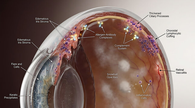 Transparent Allergic Uveitis with Lymphocytic Infiltration and Immune Complex Deposition