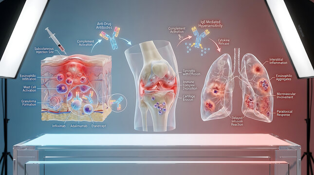 Transparent TNF Inhibitor Allergy with Injection Site Reactions and Paradoxical Inflammation
