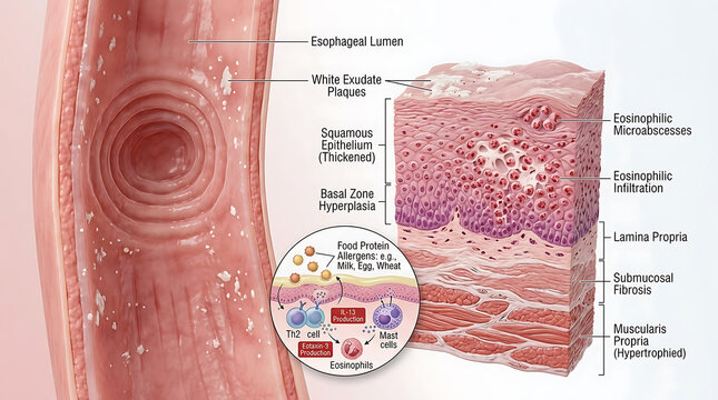 Transparent Eosinophilic Esophagitis with Mucosal Furrows and Dense Eosinophilic Infiltration
