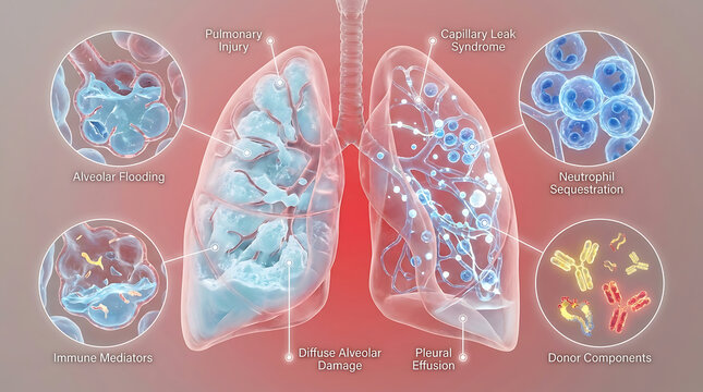 Transparent TRALI with Pulmonary Edema and Neutrophil-Mediated Capillary Leak Syndrome