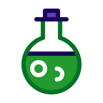 Potion Bottle Filled style round potion bottle with mysterious contents ideal for Halloween witchcraft themes magical scenes and spooky projects 