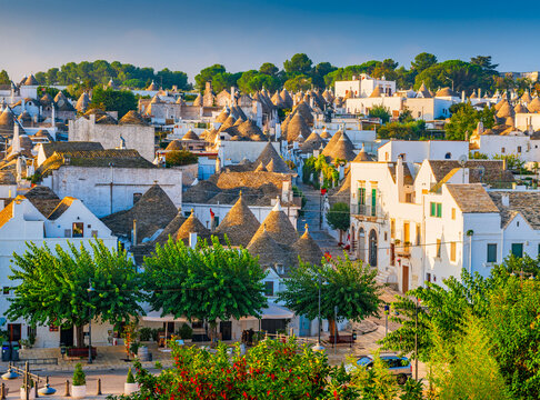 Alberobello, Italy old town view with traditional trullo Houses 37