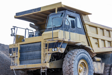 Heavy duty mining dump truck operating in quarry © JuanFrancisco