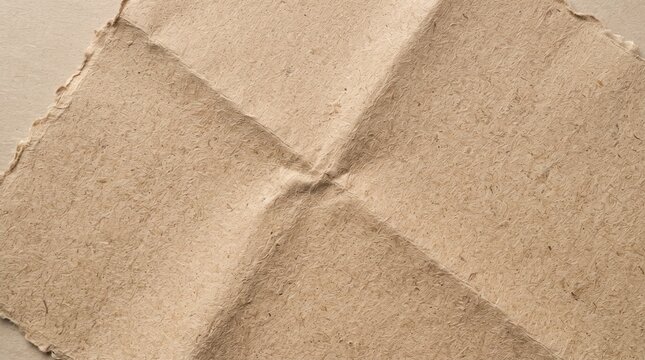 Natural Brown Handmade Kraft Paper Texture Background with Organic Fibers