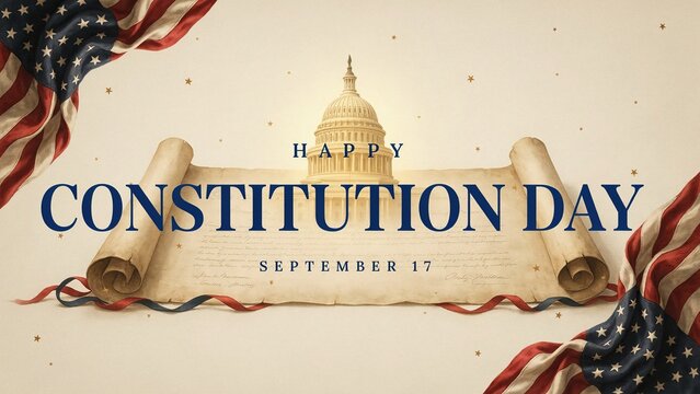 US Constitution Day, USA patriotic greeting card
