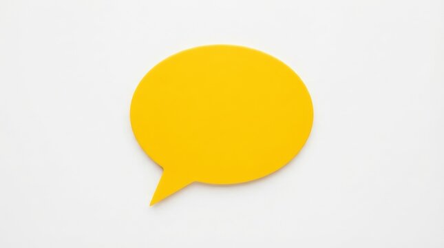 Yellow speech bubble icon