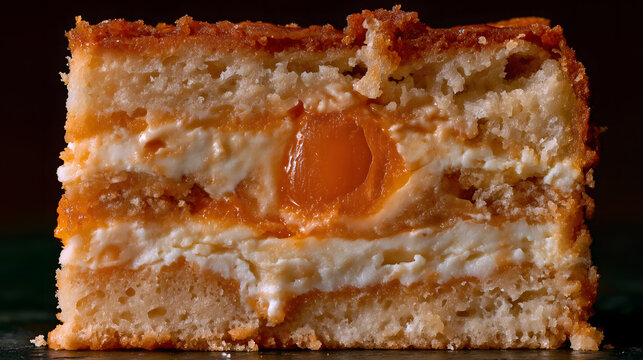 Mid-Autumn reunion cake macro close-up, giant mooncake cut open, geological strata texture with crust, lotus paste and glowing salted egg yolk like rising sun or moon, commercial asset for poster, pac