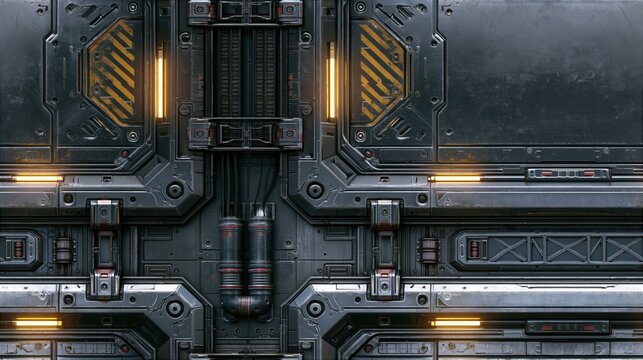 Sci Fi Panel Detail Futuristic Technology Surface Texture