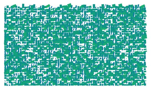 Vector Field Grid of Rectangles - Abstract Green/Blue Rectangle Grid Art
