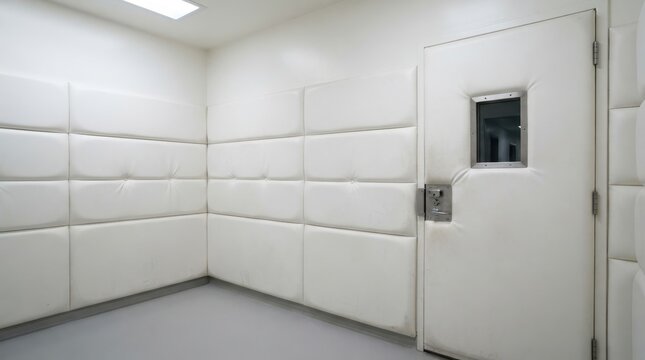 padded cell room in mental hospital psychiatric asylum