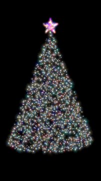 &Aacute;rbol de Navidad con luces de colores