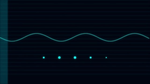 Futuristic Cyan HUD Dashboard UI Analytics with Radar Sweep Motion Graphics Loop