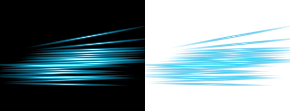 Blue Speed Lines Motion Blur