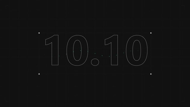Outline Geometric Surge Countdown .