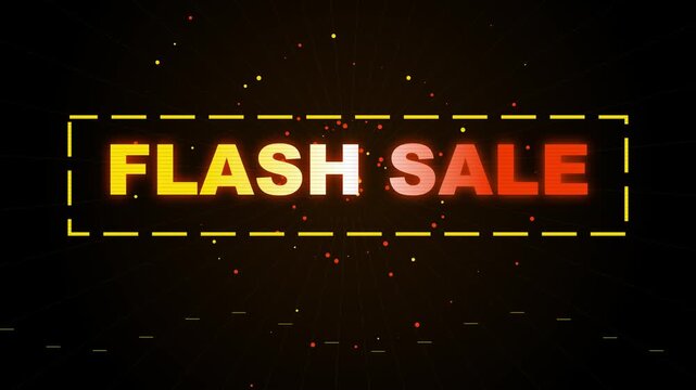 Flash Sale Kinetic Pulse Text Animation