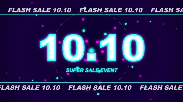 Flash Sale Neon Super Sale Event