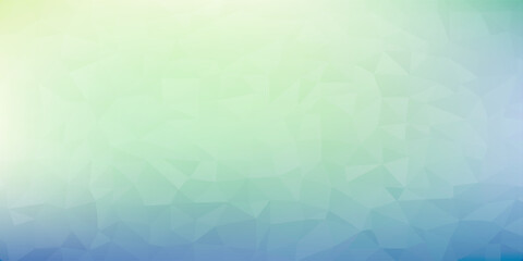 Fototapeta premium Abstract polygonal design, green gradient background Vector illustration.