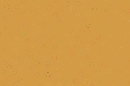 Bright yellow background with colorful circles pattern