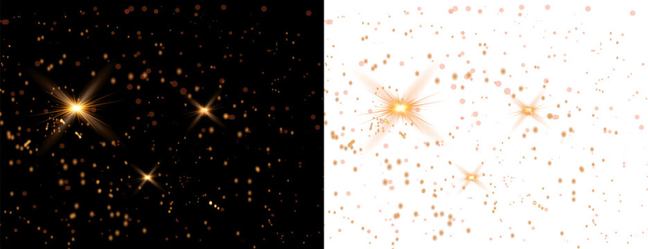Golden Sparkle Dust Bokeh