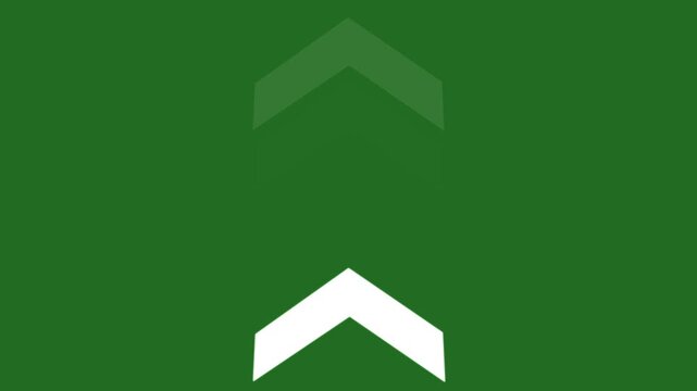 White arrow icon swipe up animation green background, up directional arrow loop animation, direction arrow icon motion, animated arrows for the overlay video layer, arrow overlay 4k loop video