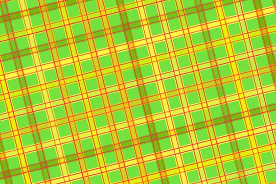 Colorful plaid pattern with green yellow and red lines