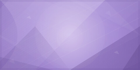Obraz premium Abstract purple geometric background with soft triangular shapes and light gradients