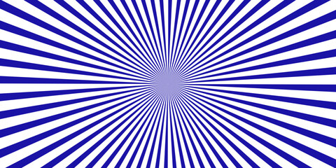 Fototapeta premium Abstract navy radial burst background, radiating lines bursting from a bright center, ideal for poster, greeting card and copy space.