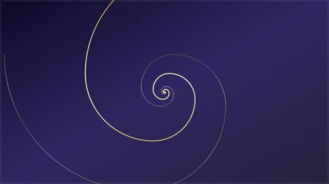 abstract golden ratio spiral vector motion overlay