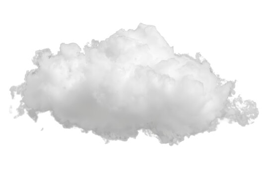 Soft white cloud with broad billowing shape