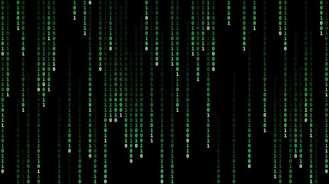Abstract binary background - matrix loop