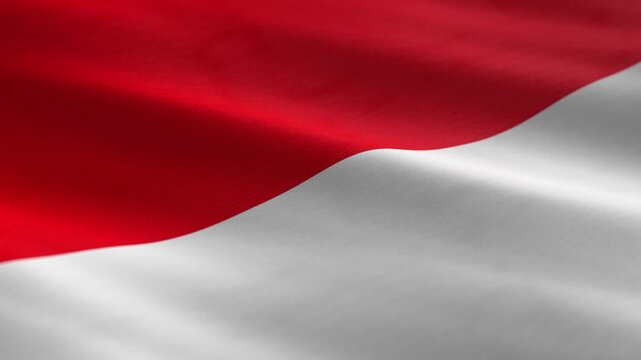 Indonesia - waving flag loop