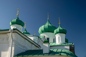 Staraya Sloboda, Leningrad Oblast, Russia.  the Holy Trinity Alexander-Svirsky Monastery © elenarostunova
