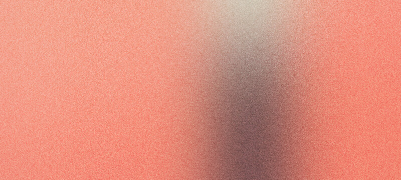 Abstract grainy gradient background blending coral and beige colors