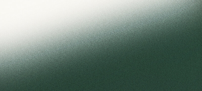 Abstract grainy gradient background blending green and white colors