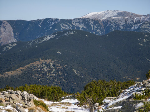 Rila Mountain near Mechit and Popova Kapa peaks, Bulgaria