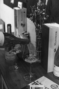 Kaltern, S&uuml;dtirol: Weinverkostung im Manincor Weingut